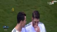ضرب كريستيانو رونالدو بالولاعه من مشجع في مباراة أتلتيكو مدريد وريال مدريد