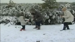 الثلوج تكسو إقليم جرادة