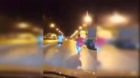 لحظة تدخل فرقة الصقور لتوقيف عبث أحد المراهقين بالدراجات النارية