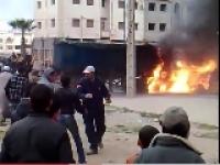 حريق يلتهب شاحنتين بخريبكة