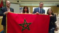 صورة .. هكذا إحتجت سيدة أعمال مغربية على بثر خريطة المغرب بشرم الشيخ