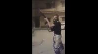 داعشي يحتفل بفوز ريال مدريد .. روبلها بالرصاص