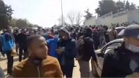 احتجاجات التنسيقية الوطنية لموظفي وزارة التربية الوطنية حاملي الشهادات بالرباط