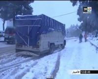 أمطار وثلوج ربيعية بجماعة باب برد