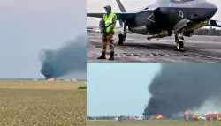 فيديو.. تحطم مقاتلة أمريكية من طراز F-35 في كاليفورنيا والطيار ينجو بأعجوبة
