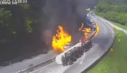 انفجار صهريج إيثانول يشعل 27 مركبة ويصيب 12 شخصاً في جنوب البرازيل