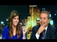 توفيق عكاشة يغازل مذيعة علي الهواء
