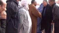 لحظة اصابة الوزير بن عبد الله  بالحجارة