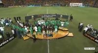 لحظة تتويج نيجيريا بالكأس القارية 2013