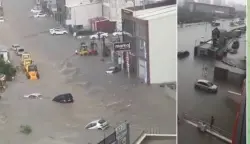 بالفيديو...غرق جماعي للسيارات نتيجة الأمطار الغزيرة في الصين