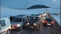 بعد التزلج على الثلج بإفران إزدحام شديد في طريق العودة
