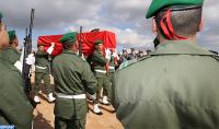 جنازة عسكرية للعسكريين المغربيين اللذين استشهدا في مهمة أممية بإفريقيا الوسطى