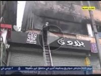 احراق مكتب الجزيرة بالقاهرة