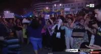 صايتي حريتي وقفة احتجاجية بالدار البيضاء تضامنا مع شابتي إنزكان
