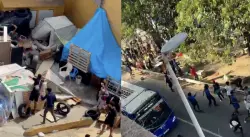 معركة حقيقية بالحجارة.. تدخل أمني عاجل لفض اشتباك عنيف بين عشرات المهاجرين السريين بسبتة