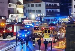 عشرات القتلى والمصابين في حادث مروع بمنتجع للتزلج بسويسرا