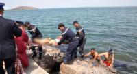 انتشال جثة أحد ضحايا حادث نهر أم الربيع بنواحي البروج