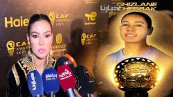 غزلان الشباك تعبر عن فرحتها بجائزة الكرة الذهبية الإفريقية