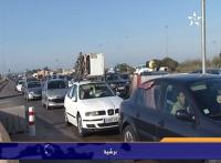 إزدحام شديد في محطة الأداء برشيد