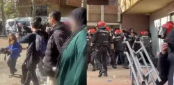 طرد عائلة مغربية من منزل الكراء​ بإسبانيا يشعل مواجهات عنيفة بين الشرطة ومئات المتضامنين