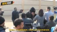 بالفيديو سيدة تعتدي على منقبة وتنزع عنها النقاب امام الشرطة