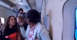 زينة تسب رامز و تعيش لحظات مرعبة في الطائرة