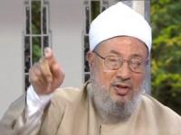 الشيخ القرضاوي يدعو الى اغتيال القذافي ويفتي بقتله