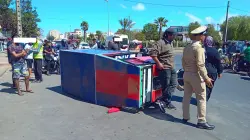 اعتداء صادم على قائد بالجديدة بعد سحله من طرف "سائق التريبورتور" (صور)