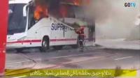 بعد فاجعة طانطان اندلاع حريق بحافلة باكادير