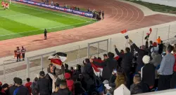 حضور حماسي للجماهير المصرية في ملعب العربي الزاولي خلال مباراة إثيوبيا