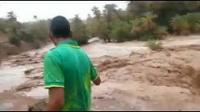 شاهد .. مقدمة فيضان وادي بإقليم طاطا