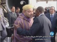 مراسيم وصول الملك محمد السادس الى غينيا