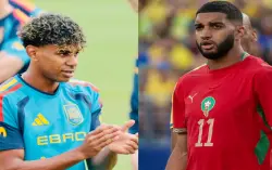 لامين جمال منبهر بأداء إسماعيل صيباري في كأس العالم