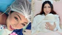 دنيا بطمة تشارك الجمهور صورها من غرفة العمليات وهذا ما فعله زوجها (فيديو)