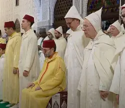 أمير المؤمنين يترأس بالقصر الملكي بالرباط حفلا دينيا إحياء لليلة القدر المباركة