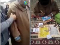 شاهد ماذا فعل شاب لمشعوذ يبيع "الحجابات" في السوق الأسبوعي بجرادة