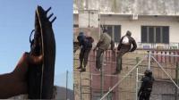 بهذه الأحذية 30 مهاجر افريقي يعبرون الاسلاك الشائكة إلى مليلية المحتلة (صور)