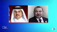 الملك محمد السادس يجري اتصالا هاتفيا بالشيخ تميم بن حمد آل ثاني أمير دولة قطر