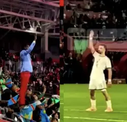 عمورة يعتذر بعد لقطة مثيرة للجدل في مباراة الجزائر والكونغو (صورة)