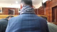 نائب القنصل الروسي أثناء تواجده بقاعة المحكمة