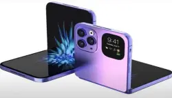 شركة أبل تختبر آيفون قابل للطي بتصميم صدفي جديد..