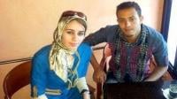الشاب أنس البلالي رفقة الصحفية مريم الشملالي