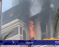 إندلاع حريق مهول بمكتب الضحى بالدار البيضاء