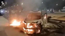 مخربو الوقفات الاحتجاجية يعمدون إلى إحراق سيارات المواطنين وتخريب الممتلكات العمومية بسلا