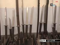 حجز 167 من السيوف المعروفة بالساموراي بمحل بدرب عمر‏