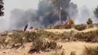 حريق كبير بجبل قرب المدار السياحي عين اسردون ببني ملال