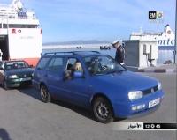 إقبال كثيف للمسافرين على ميناء طنجة المتوسط