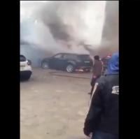 طنجة...فيديو جديد احتراق السيارة بمنطقة الروسكي