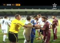 عراك بين لاعبي الرجاء و الفيصلي الأردني