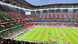 التبوريشة بملعب مولاي عبدالله خلال عزف النشيد الوطني في مباراة المغرب والنيجر